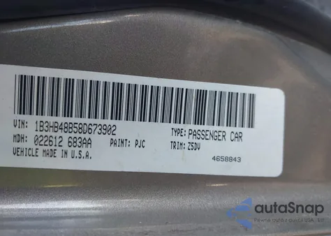 2008 Dodge Caliber Sxt z USA, uszkodzony, nr VIN 1B3HB48B58D673902